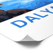 ダリアンリバーターキートラベルプリント ポスター (角)