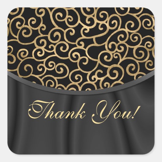 ダリアン結婚式の引き出物サンキューステッカー スクエアシール (正面)