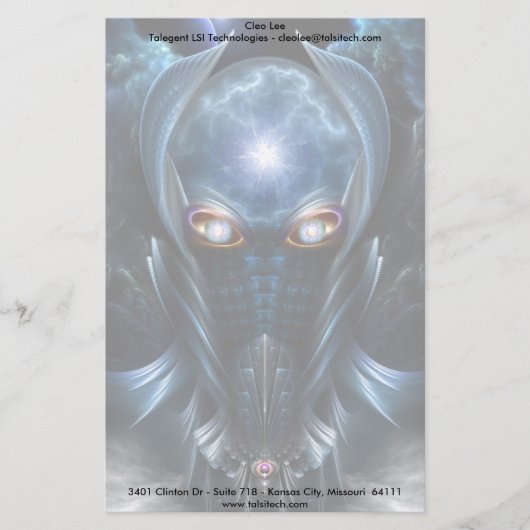 ダリアン・ウォリアー 便箋 (正面)