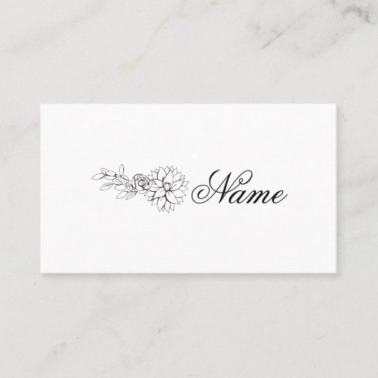 ダリア座席表 プレイスカード (正面)