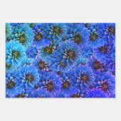 ダリア王室のス青 – フローラデザイン ラッピングペーパーシート (正面3)