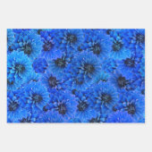 ダリア王室のス青 – フローラデザイン ラッピングペーパーシート (正面)