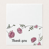 ダリア結婚サンキューカード (外部フラット)