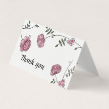 ダリア結婚サンキューカード