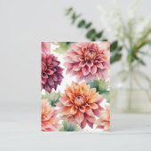 ダリア絵画ズ ポストカード (スタンド正面)