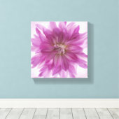ダリア色彩の鮮やかアート – 明るい赤紫色 キャンバスプリント (インサイチュ (ウッドフロア))