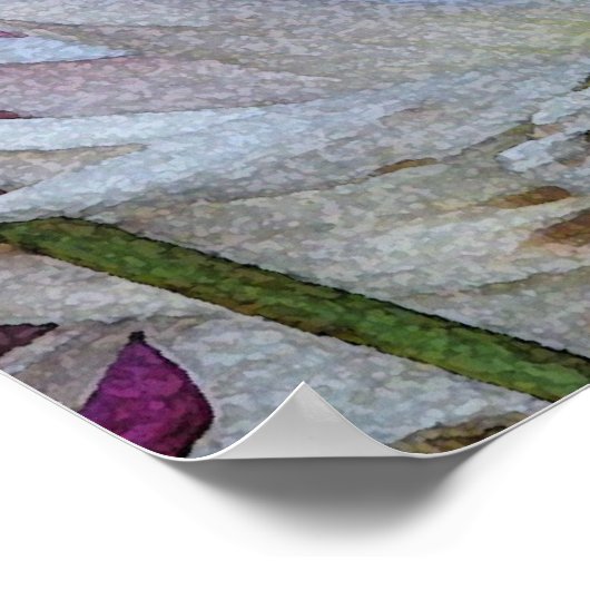 ダリア花びら ポスター (角)