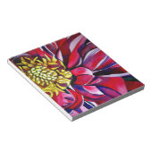 ダリア花オリジナル抽象芸術水彩画 ノートパッド (アングル)