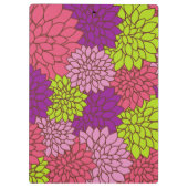 ダリア花カラフル花お名前 クリップボード (裏面)