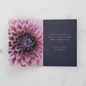 ダリア花ハッピー母の日グリーティングカード ノートカード (内部)