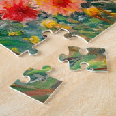 ダリア花壇の2人の女性 ジグソーパズル (側面)