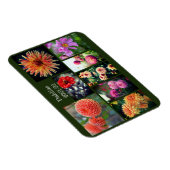 ダリア花8枚フォトパーソナルコラージュ マグネット (右側)