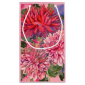 ダリア花 スモールペーパーバッグ (裏面)