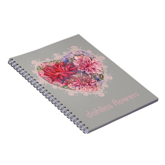ダリア花 ノートブック (右側)
