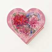 ダリア花 ノートブック (裏面)