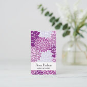 ダリア花，フローラ，花屋，花屋 名刺 (スタンド正面)