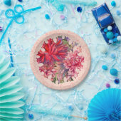 ダリア花 ペーパープレート (パーティー)