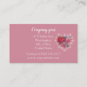 ダリア花 名刺 (裏面)