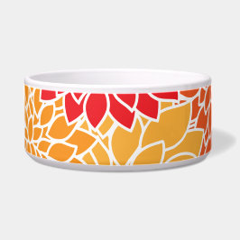 ダリア花、花のパターン、オレンジ色のダリア ボウル