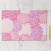 ダリア花、花のパターン、ピンクのダリア ペーパーパッド (インサイチュ)