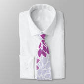 ダリア花、花のパターン、紫ダリア ネクタイ (タイ)