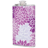 ダリア花、花のパターン、紫ダリア フラスク (左)