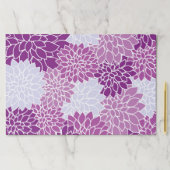 ダリア花、花のパターン、紫ダリア ペーパーパッド (インサイチュ)