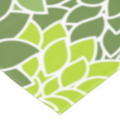 ダリア花、花のパターン、緑のダリア テーブルクロス (アングル)