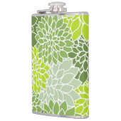 ダリア花、花のパターン、緑のダリア フラスク (左)