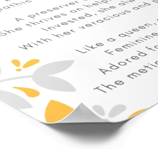 「ダリア」の詩 ポスター (角)