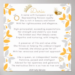 「ダリア」の詩 ポスター