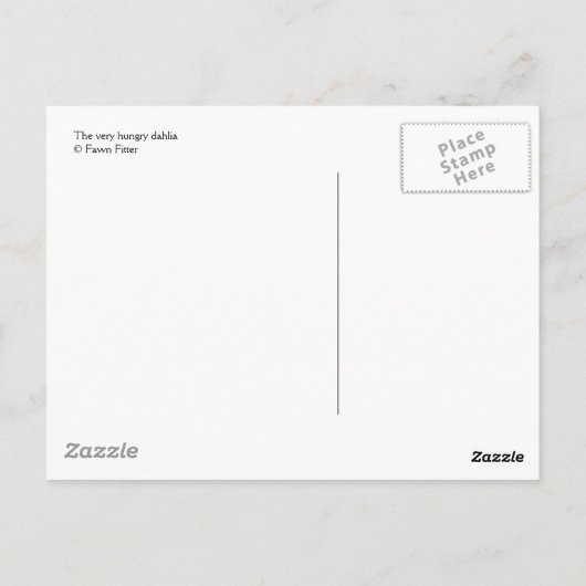 ダリア – はがき (裏面)