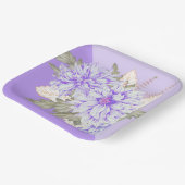 ダリア – アメジスト結婚の紙プレート ペーパープレート (傾斜あり)