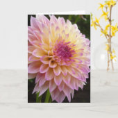 ダリア カード (黄色い花)