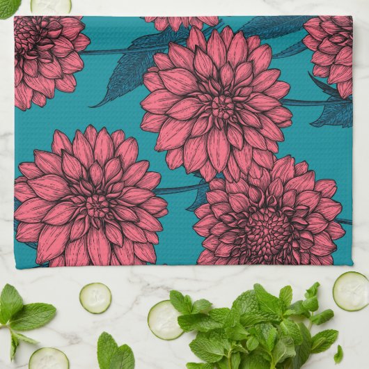 ダリア キッチンタオル (折り畳み)
