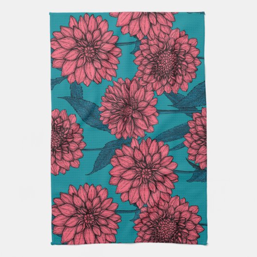 ダリア キッチンタオル (縦)