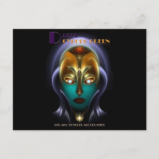 ダリア・サイボーグ・クイーン ポストカード (正面)