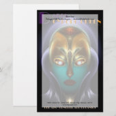 ダリア・サイボーグ・クイーン 便箋 (正面/裏面)