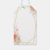 ダリア&バラウェルカム結婚式の引き出物ギフトラベル ギフトタグ (裏面)