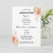 ダリア&バラハネムーンシャワー 招待状 (スタンド正面)