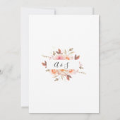 ダリア&バラ結婚式招待状 招待状 (裏面)