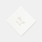 ダリア・モダンタ結婚ーペ スタンダードカクテルナプキン (角)