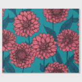 ダリア ラッピングペーパー (フラット)