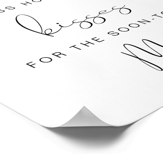 ダリア レモン キスの数を当てて！  ブライダルシャワー ポスター (角)