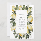 ダリア - レモン シトラス トロピカル フルーツ ガーデン 招待状 (正面)
