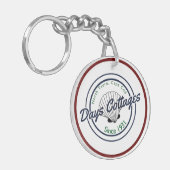 ダリア#11、日コテージKeychain キーホルダー (正面左)