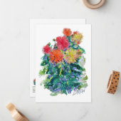 ダリア#170310 ノートカード (正面/裏面インサイチュ)