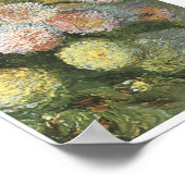 ダリア， 1883，クロード・モネ ポスター (角)