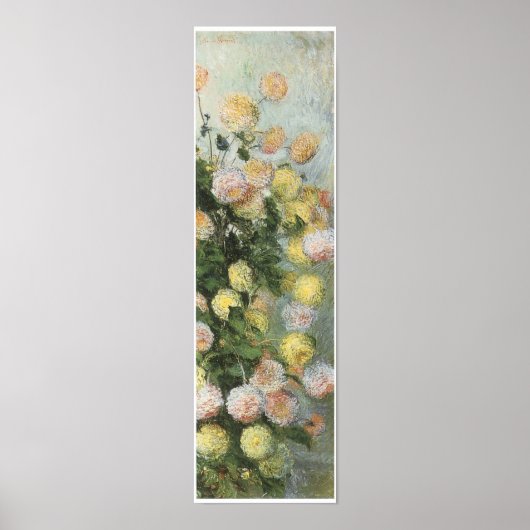 ダリア， 1883，クロード・モネ ポスター (正面)