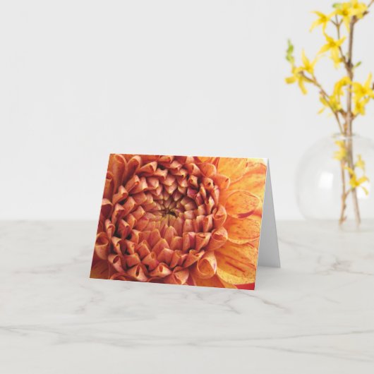 ダリア – notecard カード (黄色い花)